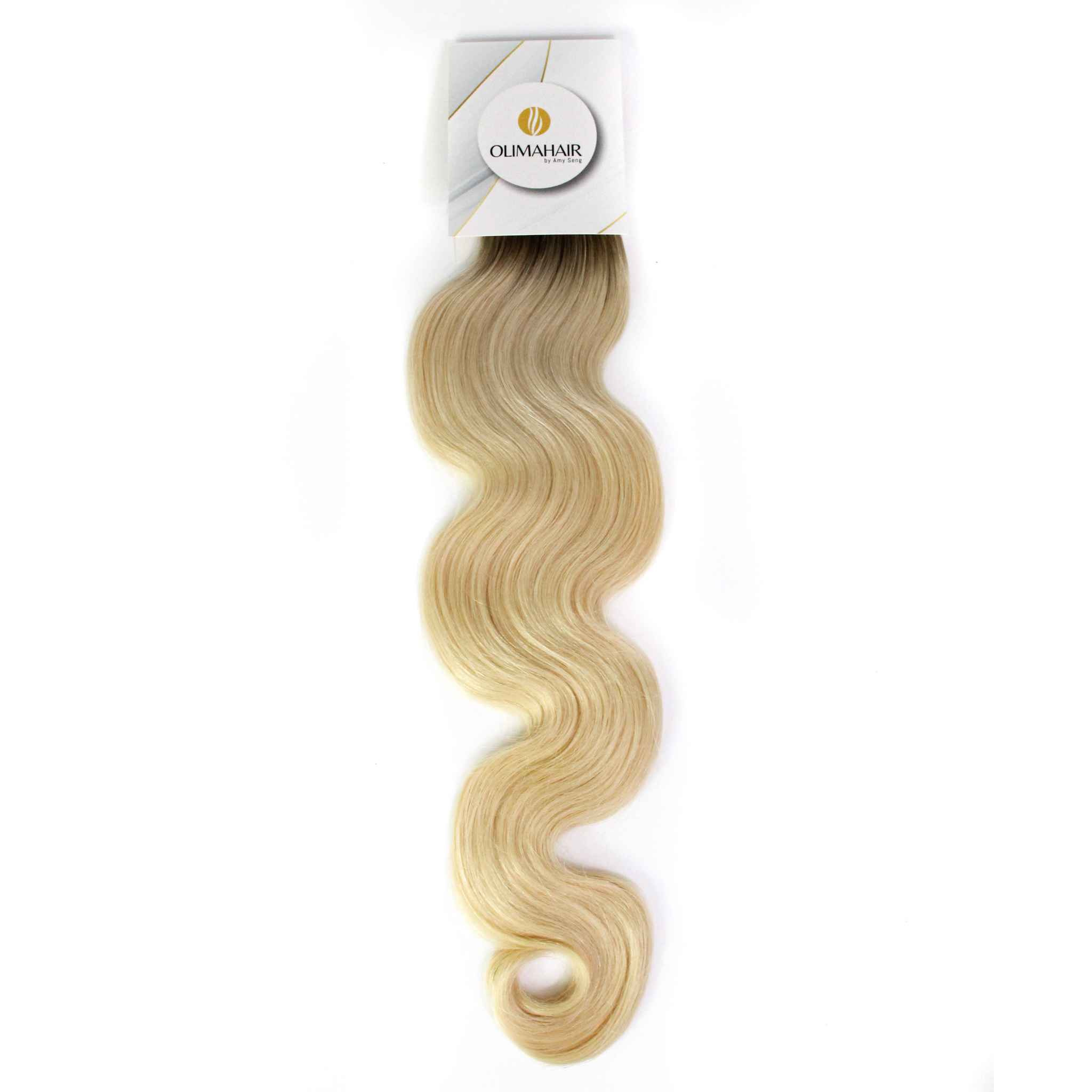 TISSAGE CALIFORNIA OMBRÉ (BLOND PLATINE) - 16" 50 GR - ONDULÉ