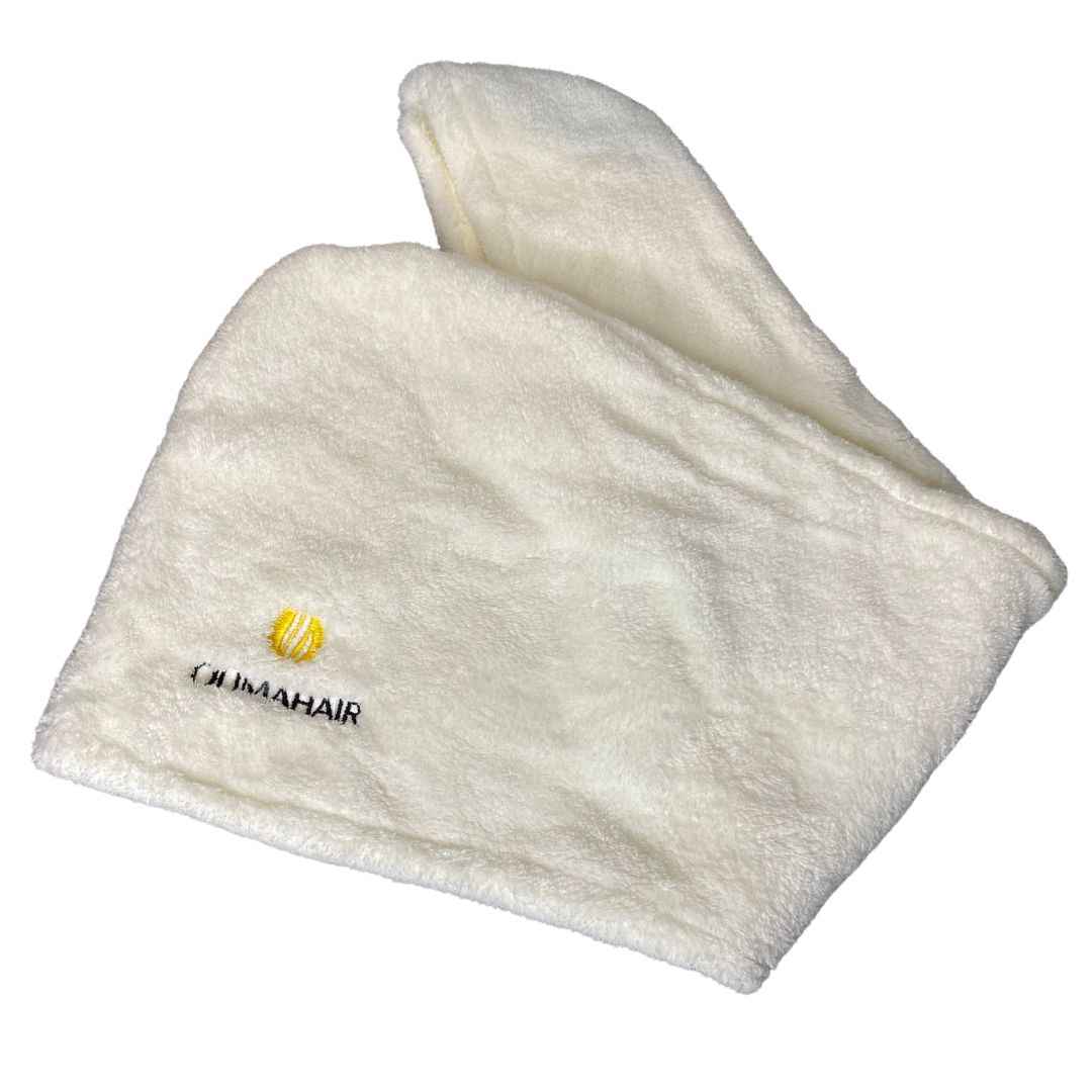 Serviette cheveux blanche