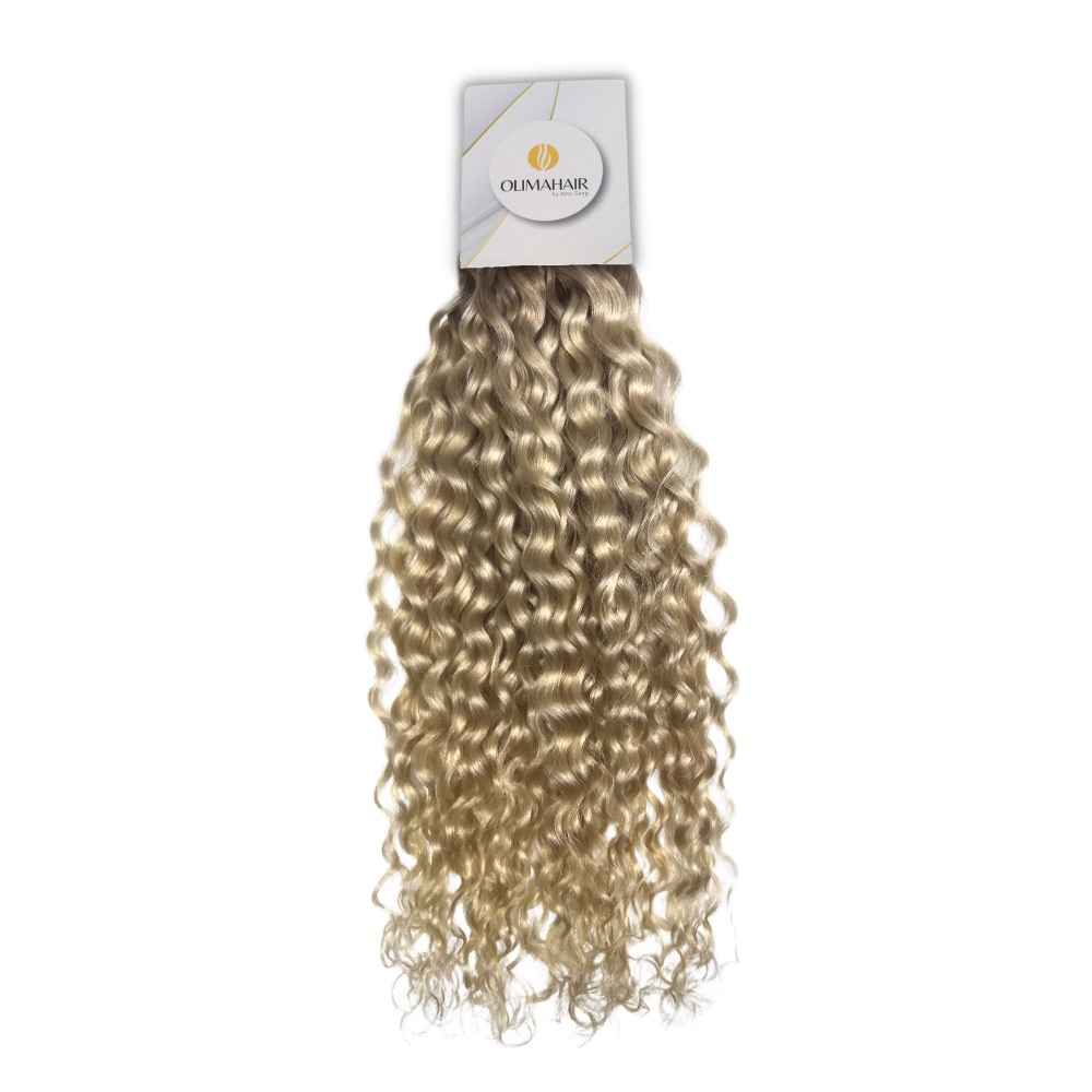 TISSAGE CALIFORNIA OMBRÉ (BLOND PLATINE) - 24" 50 GR - BOUCLÉ