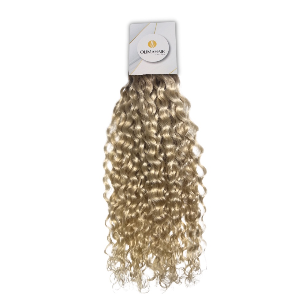 TISSAGE CALIFORNIA OMBRÉ (BLOND PLATINE) - 24" 50 GR - BOUCLÉ